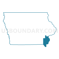 Des Moines, Lee, Henry & Louisa Counties PUMA in Iowa